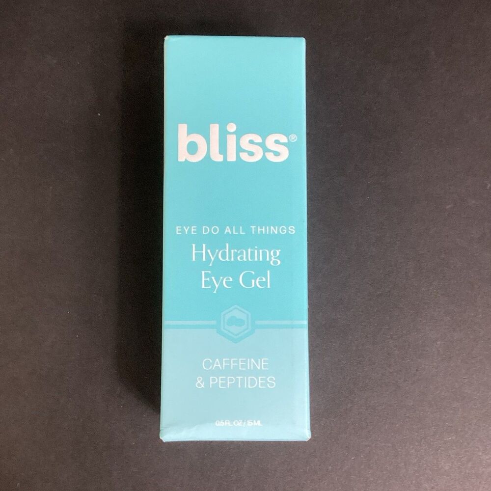 bliss Eye Do All Things Hydrating Eye Gel Depuff/Brighten Caffeine/Peptide .5 oz